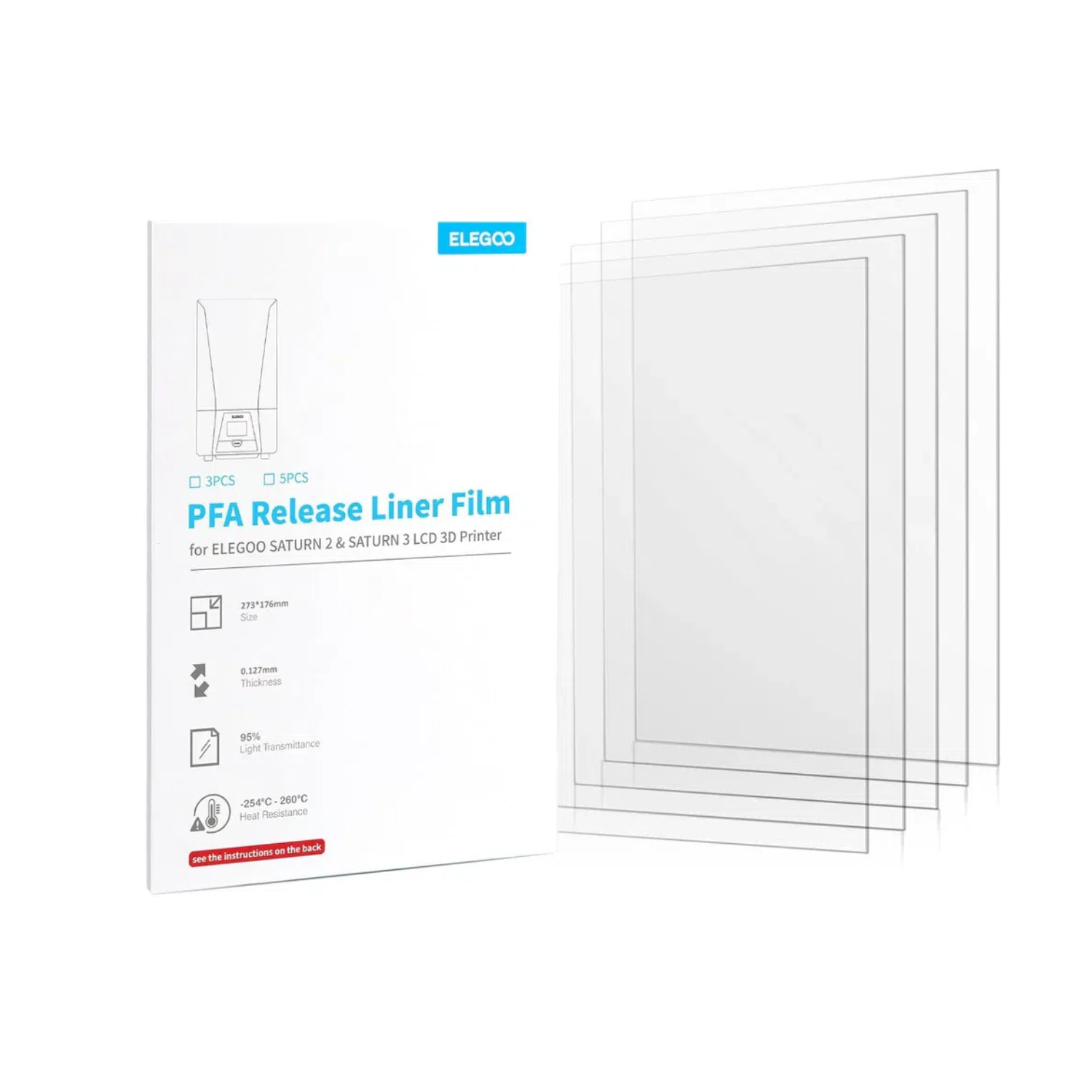 3D Printing Elegoo - Film untuk ELEGOO PFA Release Liner