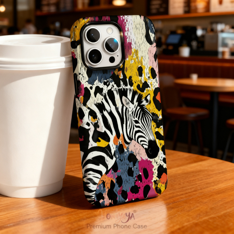 3D Printing Iphone - Casing Ponsel Motif Zebra Penyerap Guncangan