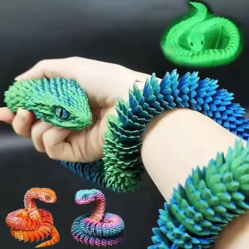 3D Printing Yourself - Patung Mainan Fidget Sendi Bergerak Ular