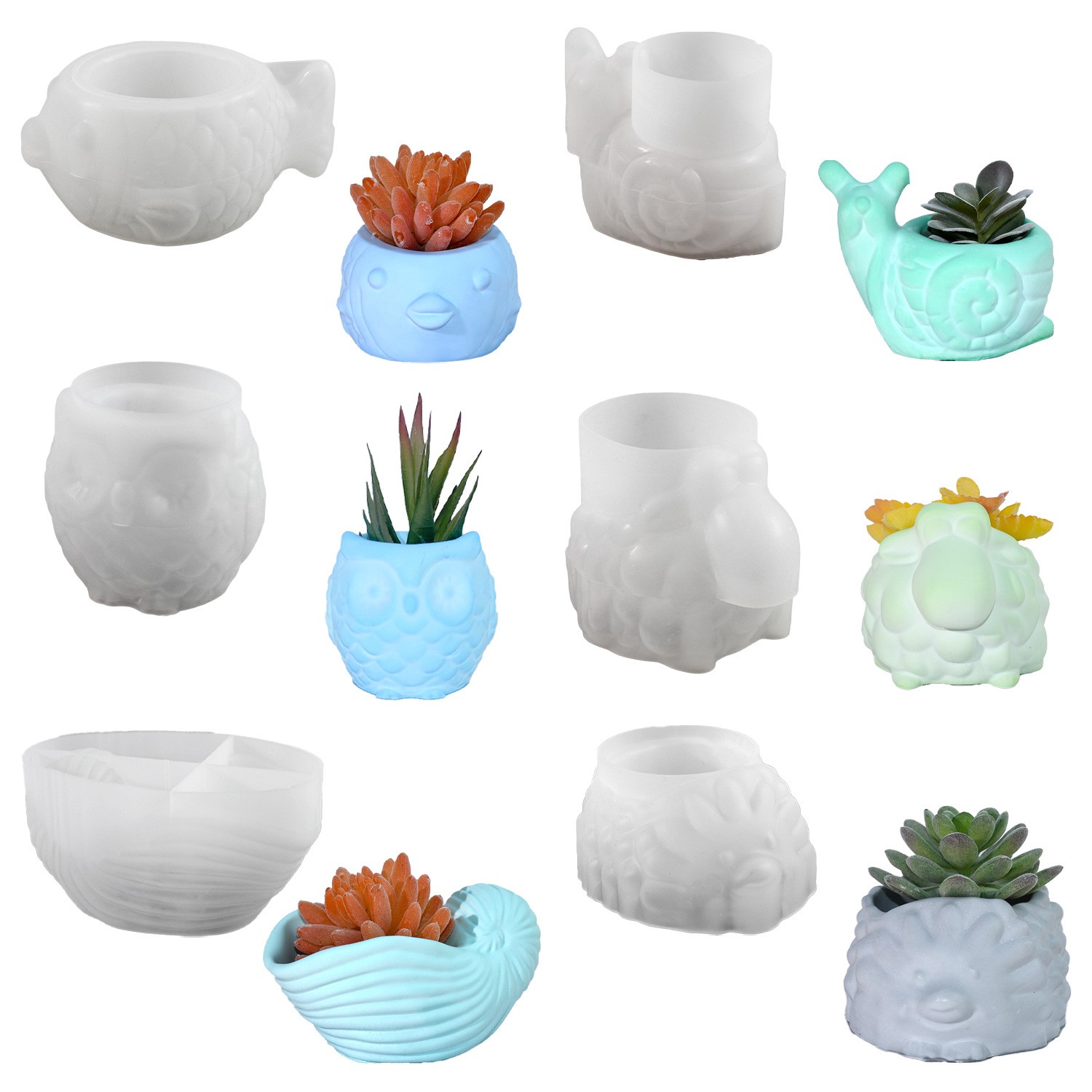 Cetakan Silikon Pot Bunga Hewa - 3D Printing Epoxy Resin ulasan dan harga