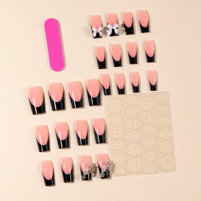 24pcs Kuku Palsu Panjang Musim - 3D Printing Nails ulasan dan harga