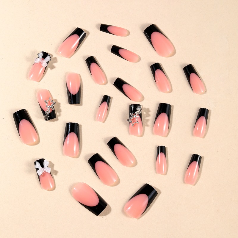 24pcs Kuku Palsu Panjang Musim - 3D Printing Nails ulasan dan harga