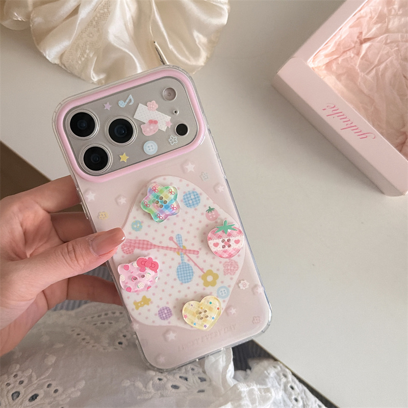 Casing HP Motif Stroberi Kawai - 3D Printing Iphone ulasan dan harga