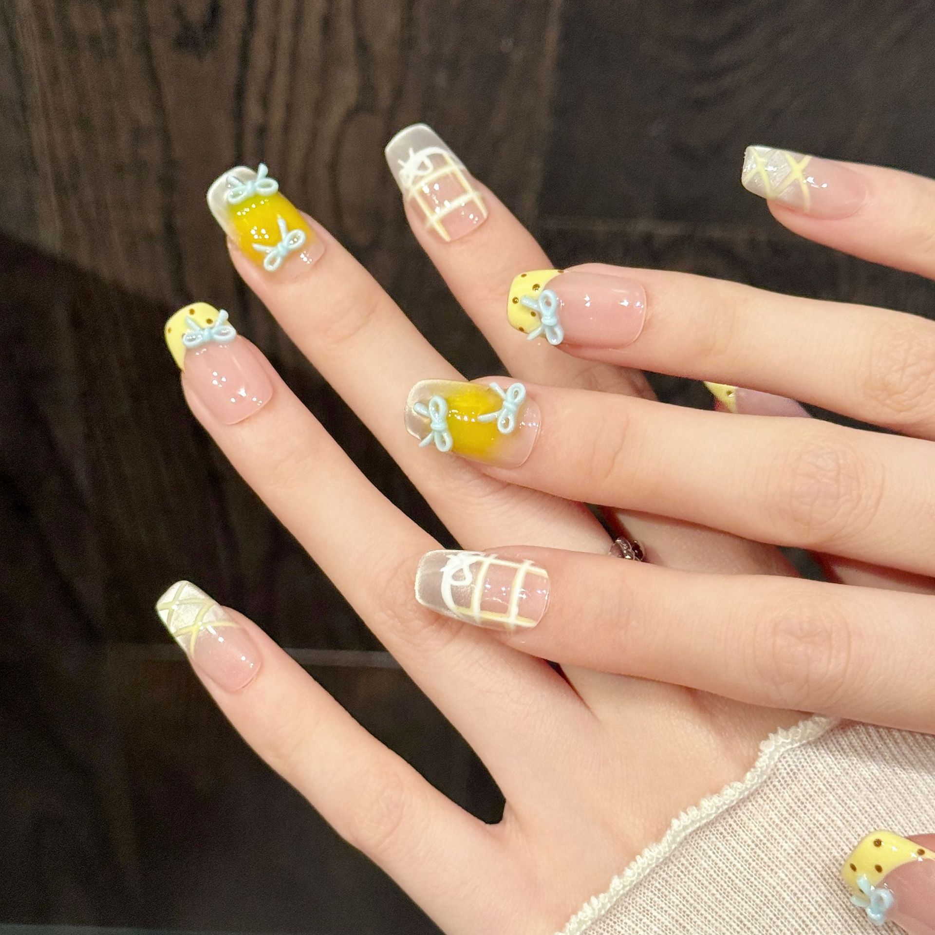 10pcs Kuku Palsu Buatan Tangan - 3D Printing Nails ulasan dan harga