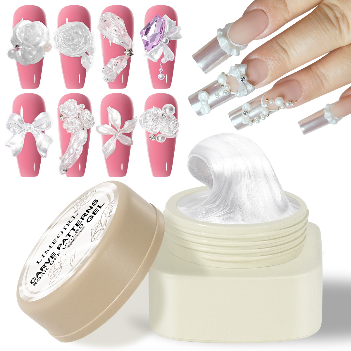 LIMEGIRL 3D Mutiara Ukiran Kuk - 3D Printing Epoxy Resin ulasan dan harga