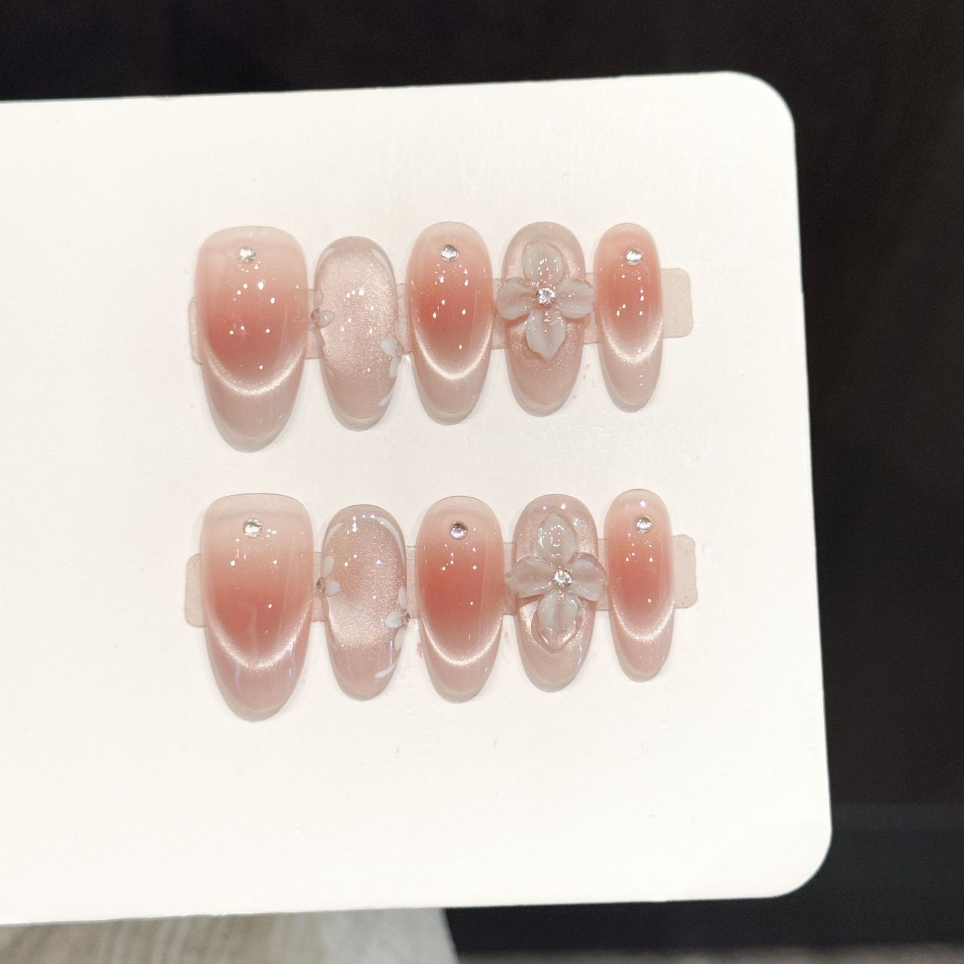 10pcs Kuku Palsu Buatan Tangan - 3D Printing Nails ulasan dan harga